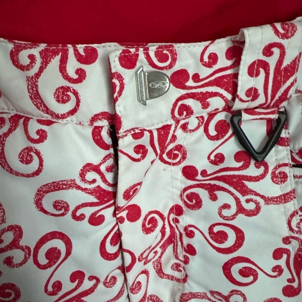 MARKER Junior Girls Red Paisley Ski Pants Size 16 - Picture 4 of 8